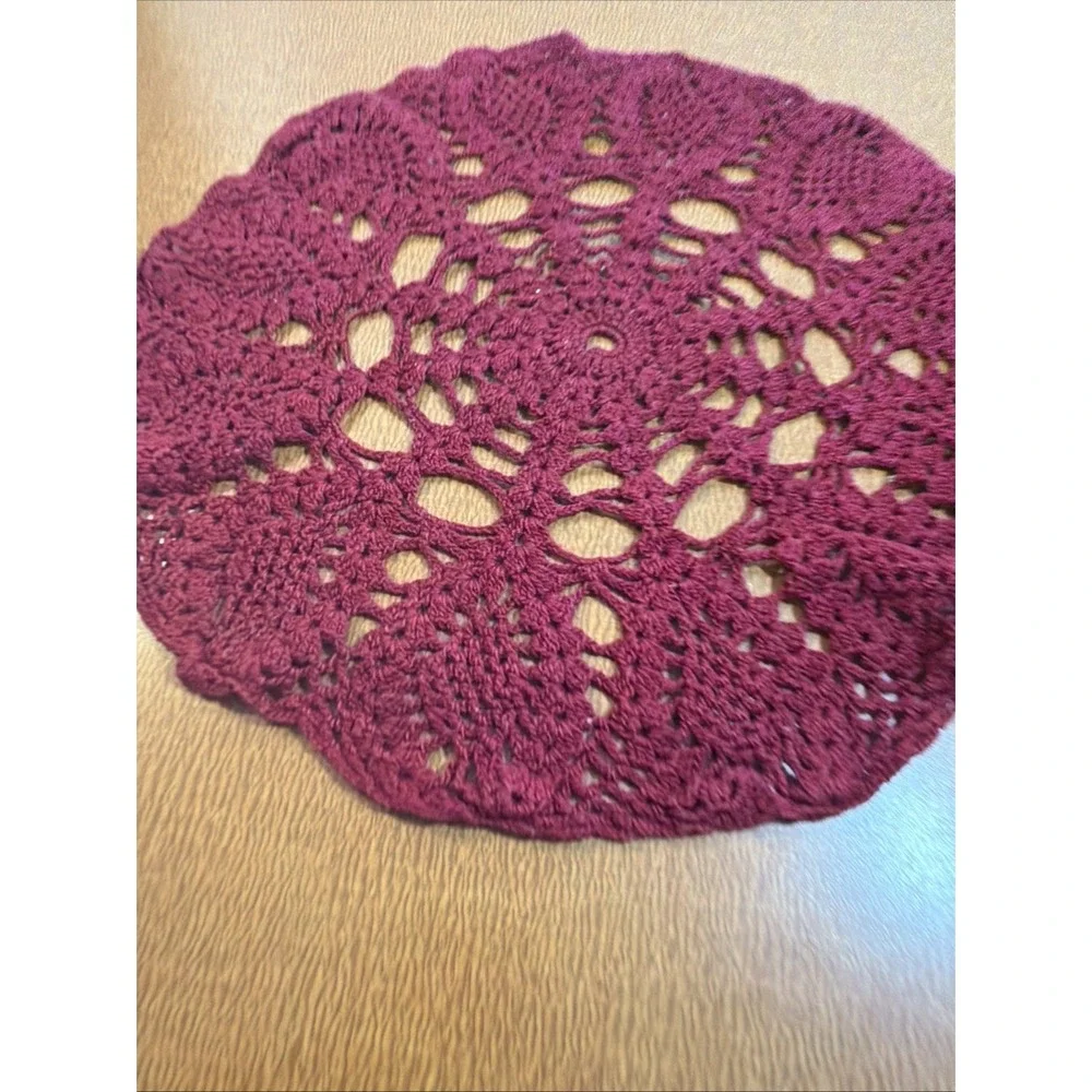 Vtg Crochet Doily Lace Handmade 12